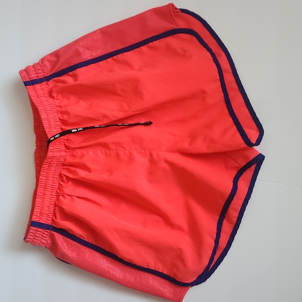 PINK drawstring lined pink athletic shorts XS